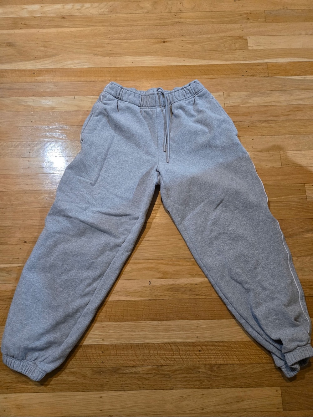 Athleta Light Gray Cozy Jogger Sweatpants